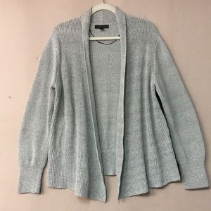 Banana Republic Women’s Light Gray Open Front Cotton Cardigan. Sz XL